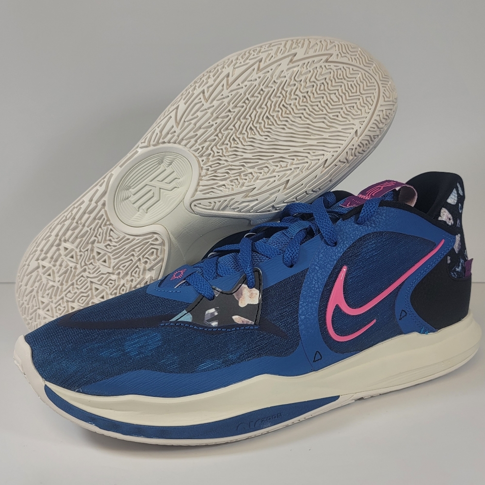 NIKE KYRIE 5 LOW DJ6012-400 Mens Size  12.5 Blue Pink Basketball Shoes